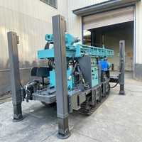 Foreuse de puits d'eau agricole de type remorque à châssis renforcé