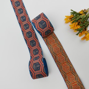 Bande élastique, bande élastique à haute ténacité, couleur personnalisée, sangle en polyester et nylon jacquard haute résistance, ruban tissé - Product Image 4