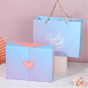 Recyclage écologique I love You Mom Floral Heart Boxes Flower Mom Box Boîte de cadeaux pour la fête des mères Coffret pour fleurs - Product Image 5