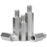 Pièce usinée CNC en acier inoxydable, goujon hexagonal, colonne de cuivre d'isolation Yin Yang, services d'usinage d'isolation de carte mère