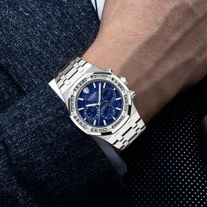 Reloj Mecánico Multifuncional de Lujo para Hombre, con Esfera de Lapislázuli Natural de 42 mm, Personalizable, con Luminosidad, Último Modelo, Servicio OEM Integral - Product Image 4