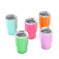 Nouveau Gobelet Isotherme Mini en Acier Inoxydable de 3 oz pour le Camping, Écologique, Performance Thermique de 12 à 24 Heures