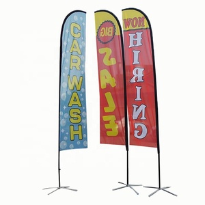 Bandera Publicitaria Personalizada con Forma de Lágrima para Exteriores, Bandera de Pluma para Playa, <span class=keywords><strong>Precio</strong></span> de Fábrica - Product Image 4