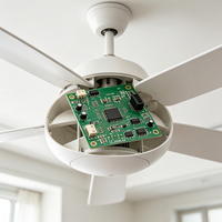 Carte de commande de ventilateur de plafond BLDC avec télécommande, carte de circuit imprimé pour ventilateur DC sans balais pour ventilateur de plafond
