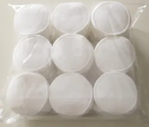 3.15" Round 0 Waste Face Cleansing Pads Cosmetic Soft Bamboo Makeup Remover Pads Reusable With Box