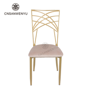 Chaise de réception de mariage en fer doré empilable de luxe pour banquets et événements, modè<span class=keywords><strong>le</strong></span> Chameleon - Product Image 2