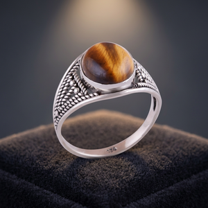 Top Notch Quality Natural <b>Tiger's</b> <b>Eye</b> Gemstone 2022 Jewelry 925 Sterling Silver Jewelry <b>Rings</b> Wholesale Factory Price - Product Image 3