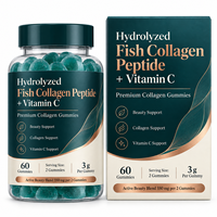 Gummies de Collagène Marin Hydrolysé avec Vitamine C, Biotine, Acide Hyaluronique, Grenade et Peptides de Poisson – OEM, Marque Privée, Vente en Gros