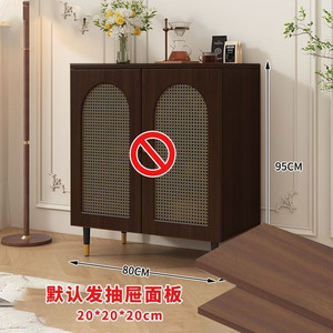 Credenza in Rattan Stile Antico Cinese, Nuovo Mobile Contenitore Cinese per Sala da Pranzo - Product Image 5