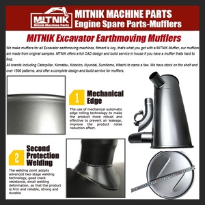 Giá tốt xả silencer Muffler SK460-8 máy móc xây dựng các bộ phận máy xúc muffler - Product Image 5