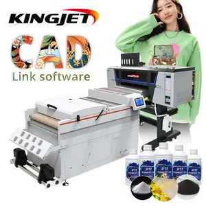 Printing Machine Printer I3200 Dtf Printer For T-shirt Custom Heater Transfer PET Film Printer Powder Shaking Printing Machine CMYK+white