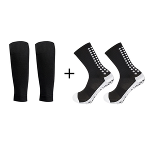 Compresión personalizada American Youth Shin Guard pierna cubierta hombres fútbol pantorrilla calcetines mangas con cubierta <span class=keywords><strong>de</strong></span> protección - Product Image 1