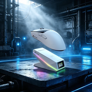 Souris de jeu sans fil Attack Shark X11 <span class=keywords><strong>Pro</strong></span> V2 Tri-Mode avec capteur PAW3315 30000 DPI, 66 g, légère, avec écran TFT et station de charge - Product Image 2