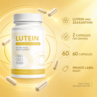 Complément alimentaire en capsules de lutéine et de zéaxanthine, formule OEM Daily Eye Nutrition, 60 unités, bien-être quotidien, utilisation facile.