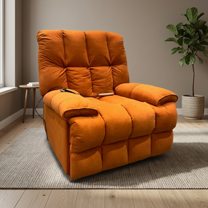 Sillón Reclinable Eléctrico Individual Moderno, Sillón Extensible con Reposabrazos, Sillón Reclinable con Marco Metálico para el Hogar, Salón de Belleza, Sala de Estar - Product Image 5