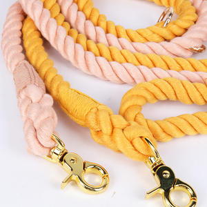 Produsen Cina Banyak Warna Tahan Lama Lembut Katun Tali Lilit Anjing Timah Grosir Tali Anjing Kepang - Product Image 5