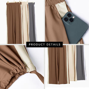 CK1513 Promover Pantalon de yoga à jambes larges pour femmes Pantalon de survêtement évasé confortable avec poches Pantalon extensible taille haute - Product Image 6