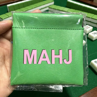 Мини-кошелек из ПУ для маджонга, игральных костей и монет для настольных игр, вечеринок и путешествий