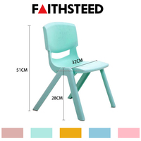 Liquidation : Ensemble de 6 tables et chaises d'étude en plastique colorées pour enfants