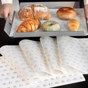 Plato de Papel Desechable para Panadería, Apto para Alimentos, Antigrasa, para Envolver Pan, Empacar Tostadas - Product Image 4