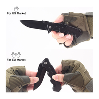 Bestseller Aluminium Schwarz Großhandel Kundenspezifisches Outdoor Jagd Camping Überlebens-Klappmesser 217 EMHTiii