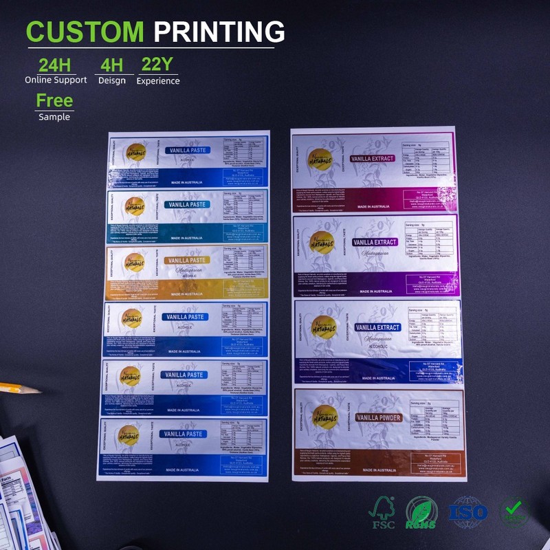 Custom Scratch off Stickers Roll Waterproof