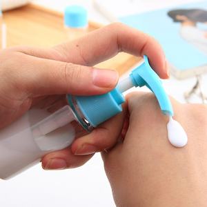 Juego de botellas de cosméticos para <span class=keywords><strong>viaje</strong></span>, estuche de PVC impermeable para cosméticos de <span class=keywords><strong>viaje</strong></span>, artículos de tocador, bolsa de maquillaje reciclada, 9 piezas - Product Image 5