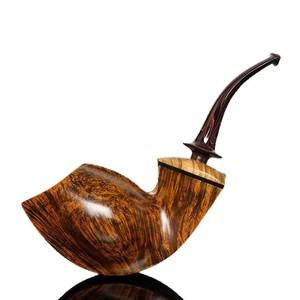 MUXIANG Handmade Wooden Tobacco Pipe Free Type Solid Wood Men's Smoking Accessory - Product Image 5