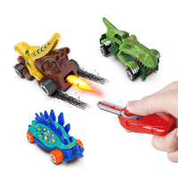 3 Styles Articles pour Enfants Produits Tendance 2026 Nouveautés Jouet Voiture Dinosaures en Plastique Personnalisée avec Catapulte pour Garçons