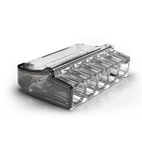 Connecteurs de fils miniatures à enfoncement PC215 5 pôles gris + transparent UL94V-0 ignifuges haute performance certifiés CE pour l'éclairage