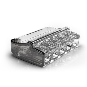 Conectores de Cable Mini Pro de Empuje Rápido PC215 de 5 Polos, Gris + Transparente, UL94V-0, Resistentes al Fuego, de Alto Rendimiento, para Lámparas - Product Image 1