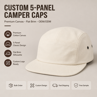 Gorra de Lona Unisex Ajustable para Pesca y Campamento, con Bordado 3D, 100% Algodón, para Deportes al Aire Libre, Personalizada con Visera Curva, Venta al Por Mayor