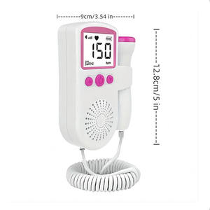 <span class=keywords><strong>Doppler</strong></span> saku Ultrasound rumah, Monitor detak jantung janin <span class=keywords><strong>Doppler</strong></span> kehamilan bayi detektor detak jantung Lcd lampu latar pengukur denyut jantung - Product Image 5