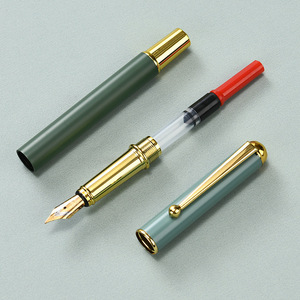 Nanmu Fountain <b>Pen</b> Set Metal With Engraving Business Gift Portable Writing Instrument - Product Image 2