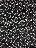 Tissu en dentelle cordonnée Paisley écologique bleu clair, dentelle guipure pour robes, sacs et chaussures