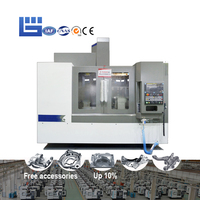 Centre d'usinage vertical universel de petite taille à commande numérique CNC Vmc650 220v à haute précision, automatique, Bt40 Fanuc 3 axes