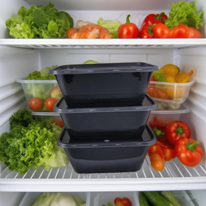 Contenitori per Alimenti da Asporto in Plastica Trasparente da 1000ML, Usa e Getta, Adatti al Microonde, per Ristoranti - Product Image 3