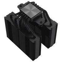 COOLLEO EtianFF135 Noir 6 Caloduc PC Radiateur Ordinateur Radiateur Refroidisseur D'air CPU Refroidissement LGA115X/1200/1700/1851AMD Ryzen AM4/5