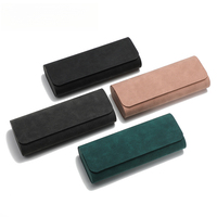 Étui à lunettes portable pour femmes, haut de gamme, simple, résistant à la pression, léger, tendance, étui pour lunettes de myopie, boîte de rangement