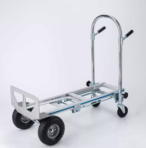 Carro de Logística de Aluminio de Alta Resistencia con Capacidad de Carga de 300 kg, Diseño Plegable y Ruedas Neumáticas Silenciosas para Uso en Almacenes - Product Image 4