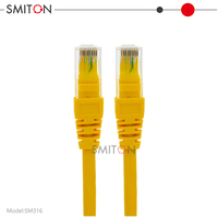 UTP Cat6 kabel komunikasi Ethernet, 1m 2m 3m tembaga/jaringan kabel Patch