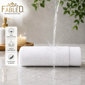 Serviettes en coton personnalisées ultra absorbantes, douces et réutilisables pour la maison, la salle de bain et le nettoyage - Product Image 3