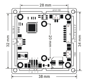 Hot bán siêu thấp Lux 1080P <span class=keywords><strong>Analog</strong></span> HD CCTV <span class=keywords><strong>Camera</strong></span> An Ninh mô-đun hỗ trợ <span class=keywords><strong>OSD</strong></span>/UTC DWDR 1/2.9 ''cmos - Product Image 4