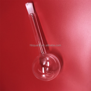 500ml Clear <strong>Round</strong> Bottom Long Neck <strong>Quartz</strong> Glass <strong>Flask</strong> - Product Image 3