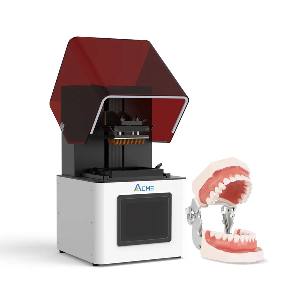 طقم أسنان ثلاثي الأبعاد من Acme, قاعدة أسنان من الراتنج ، نموذج لطابعة ثلاثية الأبعاد ، مصنوعة من مادة قاعدي لأسنان قوية ومتينة