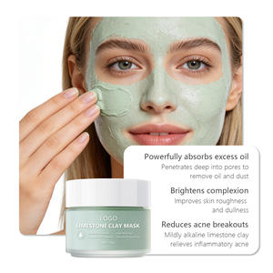 <span class=keywords><strong>Masque</strong></span> à l'argile bentonite et à l'arbre à thé, nettoyage en profondeur, contrôle du sébum, traitement de l'acné, purification des pores, apaisement des rougeurs, soin de la peau claire - Product Image 3