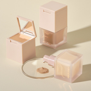 Fond de teint liquide à double effet Correcteur avec contrôle de l'huile Hydratant Poudre libre-Maquillage naturel à texture <span class=keywords><strong>nude</strong></span> - Product Image 5