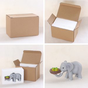 Statuetta di <span class=keywords><strong>Elefante</strong></span> in Resina con Nido di Uccelli e Uccellini Verdi, Decorazione Fantasiosa per Giardino e Casa - Product Image 6