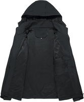Veste coupe-vent imperméable pour homme avec capuche amovible, imperméables légers pour la randonnée décontractée, le vélo