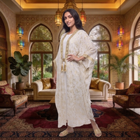 Vêtements islamiques musulmans pour femmes, robes en rayonne d'hiver, tenue de soirée, robe européenne américaine, abaya ouverte, kaftan, ensemble 2 pièces